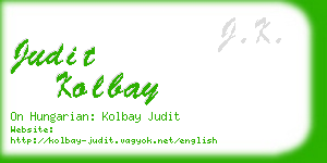 judit kolbay business card